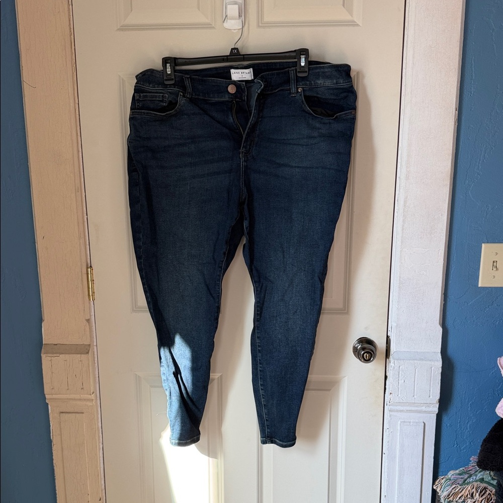 Lane Bryant Dark Blue Skinny Jeans